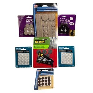 Assorted Furniture Surface Protector Pads Felt Silicone 139 Pieces New